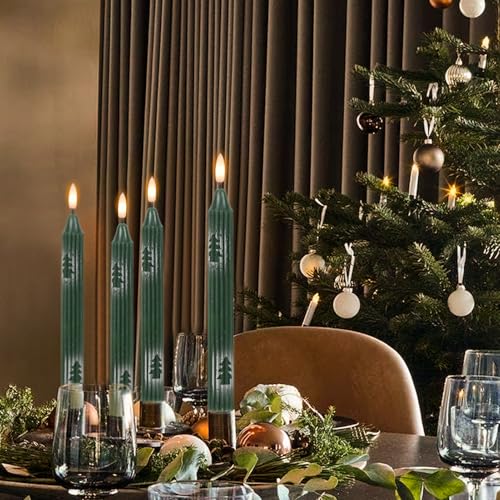 Image of Wondise Christmas Flameless Taper Candles with Remote and Timer