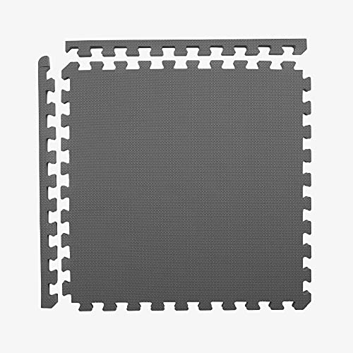 IncStores Fitness Foam Flooring Tiles | Baldosas de espuma entrelazadas de perfil bajo para protección ligera de piso en gimnasio en casa, sala de juegos y más miniatura 4