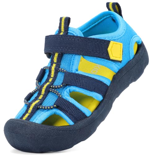 Image of Wide Toe Box Toddler Sandals Water Shoes Boys Girls Quick Dry Summer Beach