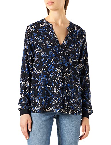 Part Two TonniePW BL Blouse, Dark Navy Marble Branch Print, 36 Women's