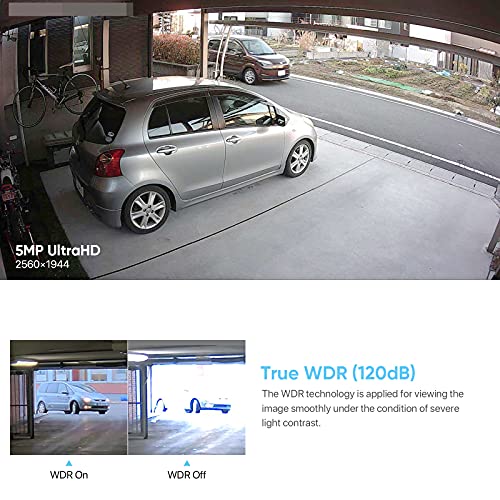 H. View 5Mp Bullet Poe Camera, Outdoor Ultrahd Ip Camera Poe With Mic/Audio, Support Microsd , Weatherproof 2.8Mm Lens , 100Ft Ir Night Vision, Human Body Detection, Snapshot Alert #TOP1