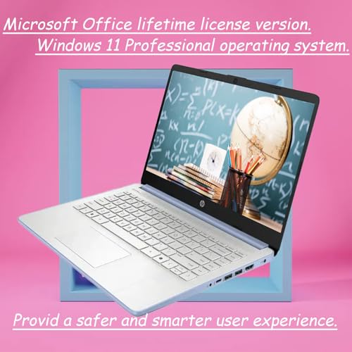 Image of HP Business and Student Laptop - Intel Processor N150 - Windows11 Pro & Microsoft 365 - Anti-Glare HD Display - Copilot AI - Fast Charge - 16GB Memory - 128GB UFS - Sky Blue