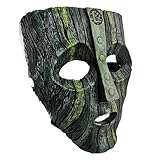 LePyCos The Mask Loki Masque en latex Jim Carrey Réplique du film Cosplay Halloween Accessoires de bal masqué Accessoires de fête