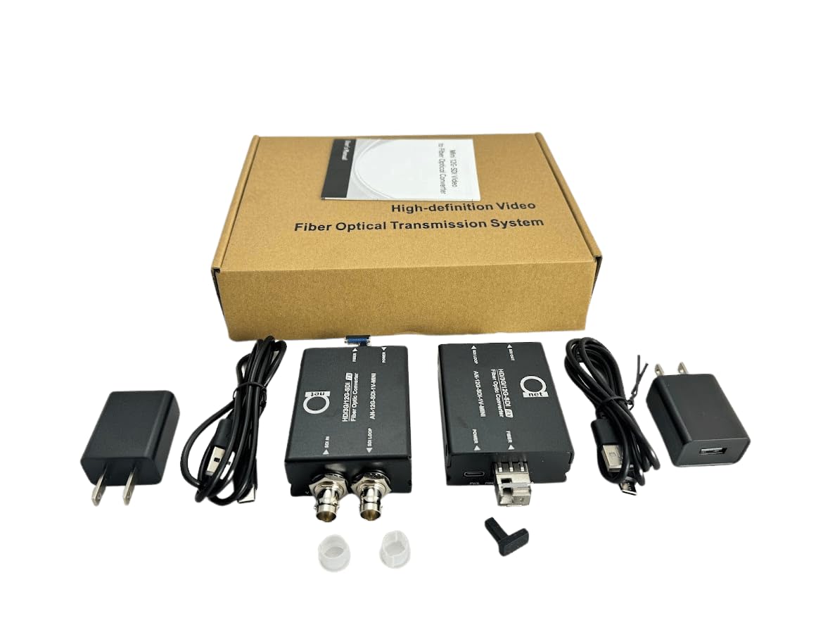 Amazon.com: Mini 12G-SDI Video to LC Fiber Optical Converter - 1