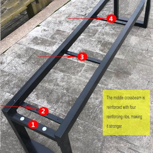 Banc de jardin dos nu robuste causeuse double pour parc et cour - 4