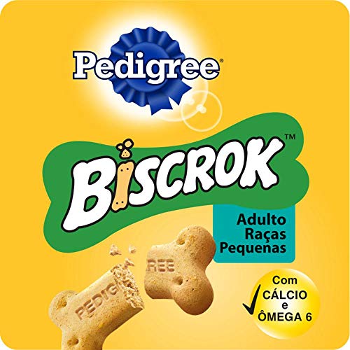 Kit Biscoito Pedigree Biscrok Para Cães Adultos Raças Pequenas 3x1kg