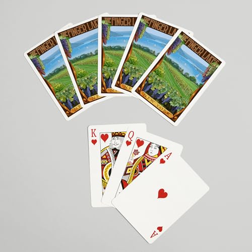 Naipes Poker The Finger Lakes, 52 cartas para adultos miniatura 7