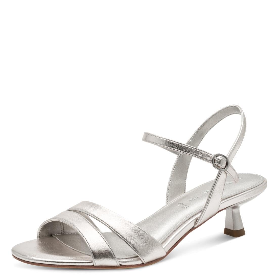 Tamaris Women’s sandal with stiletto heel metallic 3.5 UK