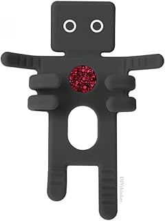 Soporte para salpicadero de coche con diseño de corazones, color negro, para el día de San Valentín, color rosa