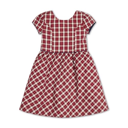 Hope & Henry Girls' Short Sleeve Special Occasion Peter Pan Collar Dress