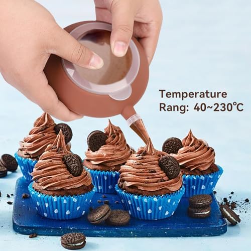 Miniatura 3 de Bolígrafo De Silicona Para Glaseado De Macarrones, Juego De 4 Boquillas Decorativas, Botella Con Manga Pastelera Para Decorar Tartas, Dispensador De Cocina Reutilizable