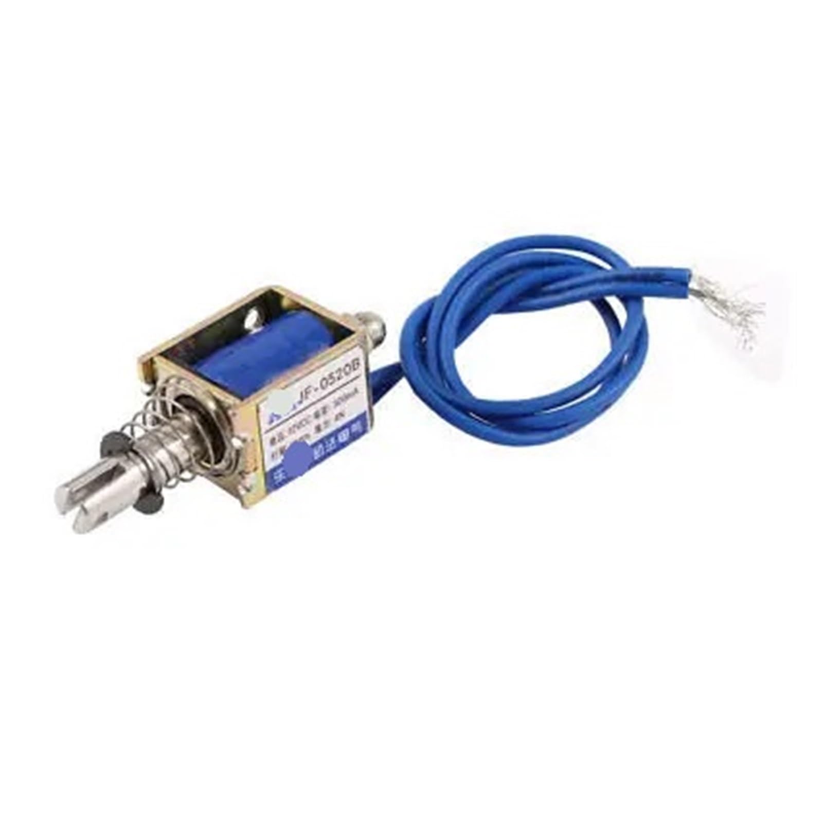 AARTERZZA DC 12V/DC24V 300mA 4N Lift Open Frame Linear Push Type Electromagnet Solenoid JF-0520B(DC12V)