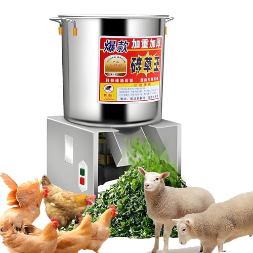 Petit robot de cuisine domestique pour la préparation d'aliments pour volailles, hachoir à légumes robuste de 1800 W, robot culinaire professionnel de 3500...