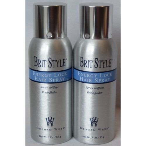 Graham b Brit Style Energy Lock Hair Spray 3 Oz (Pack of 6)
