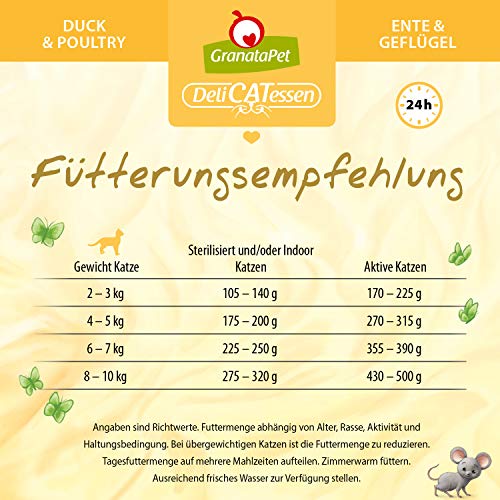 GranataPet DeliCatessen Huhn PUR, Nassfutter für Katzen, Futter ohne Getreide & ohne Zuckerzusätze, Katzenfutter mit hohem Fleischanteil & hochwertigen Ölen, 6 x 85 g