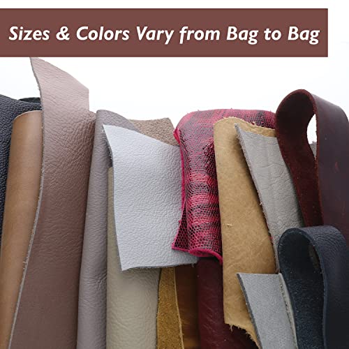 The Beadsmith Leather Remnants – Scrap Leather – Real Cow Or Kudu Hide – Various Sizes And Colors Per Bag – For Jewelry Making, Wallets, Watches, Key Chains, Journal Covers & Repairs – .5Lb Pack #TOP4