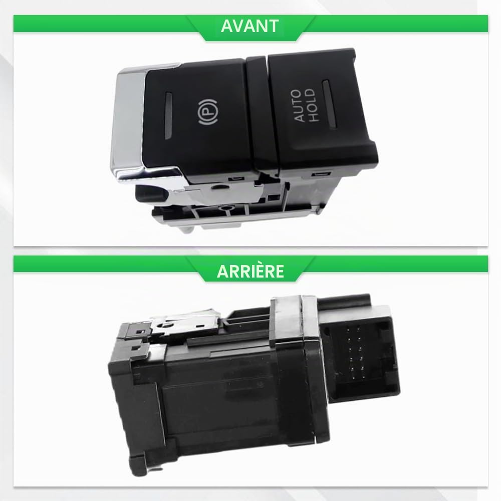 Bouton de commande de frein à main électronique Kacepar compatible avec Volkswagen Tiguan 2017–2024 5NA927225