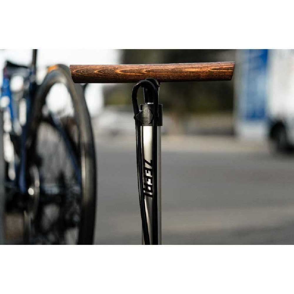 ZEFAL Pompa per Bicicletta con Manometro Profil Max FP65 Z-Turn - Pompa Bici da Pavimento - Vintage - 12 Bar