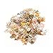 HERZWILD 210pcs Charms Anhänger 7 farbe Charm zum Schmuck Basteln Armband Halskette Ohrring Gemischte Charms Antik Silber gold (210 pcs)