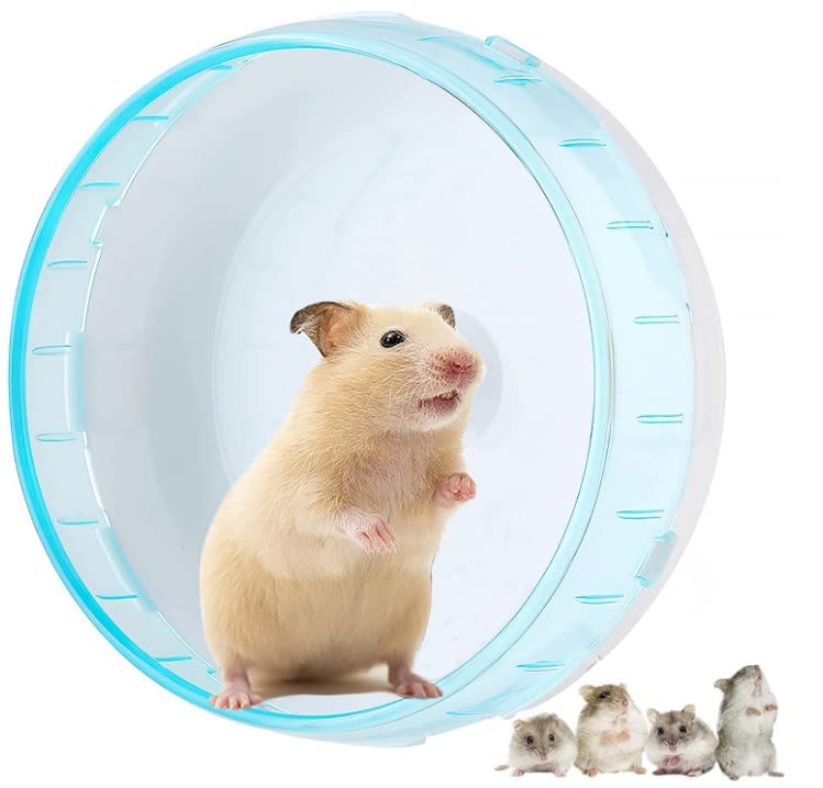 Rueda para Hamster Silenciosa, Rueda de Ejercicio de Plástico Ratón para Mascotas Ratones Gerbil Ratas Rueda de Ejercicio Juguete para Mascotas Pequeñas