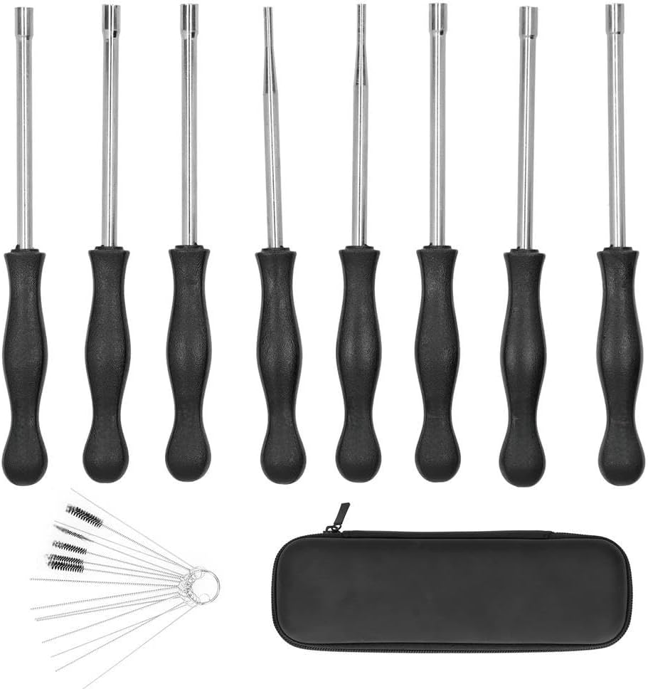 Carburetor Adjustment Tool Screwdriver Kit W/Cleaning Needles Brushes Motorcycle Blowers