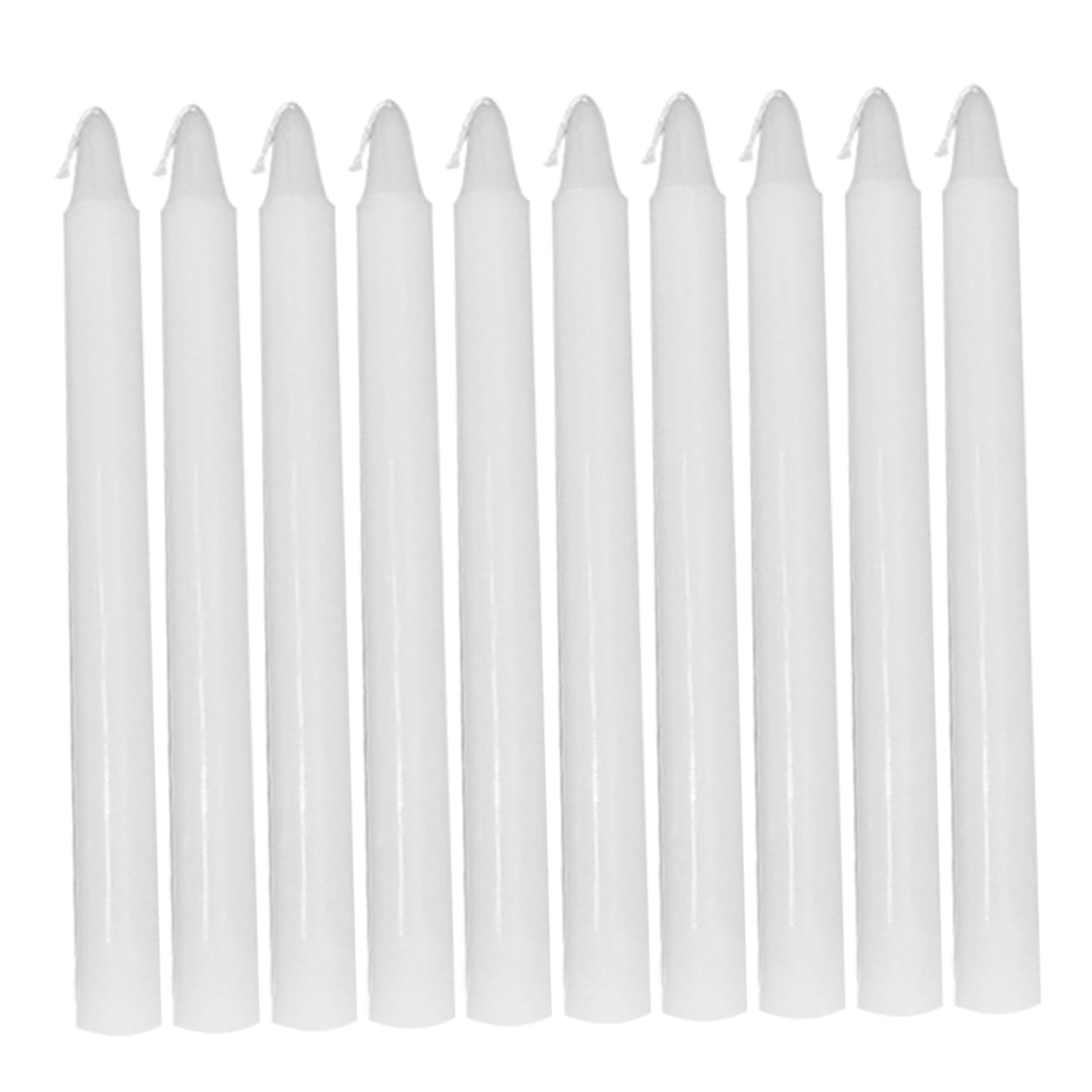 ERINGOGO 10pezzi Candele Affusolate di Paraffina Confezione di Piccole Candele Sfuse per Decorazione Festiva per Pranzi Lume di Candela Matrimoni e Eventi Speciali