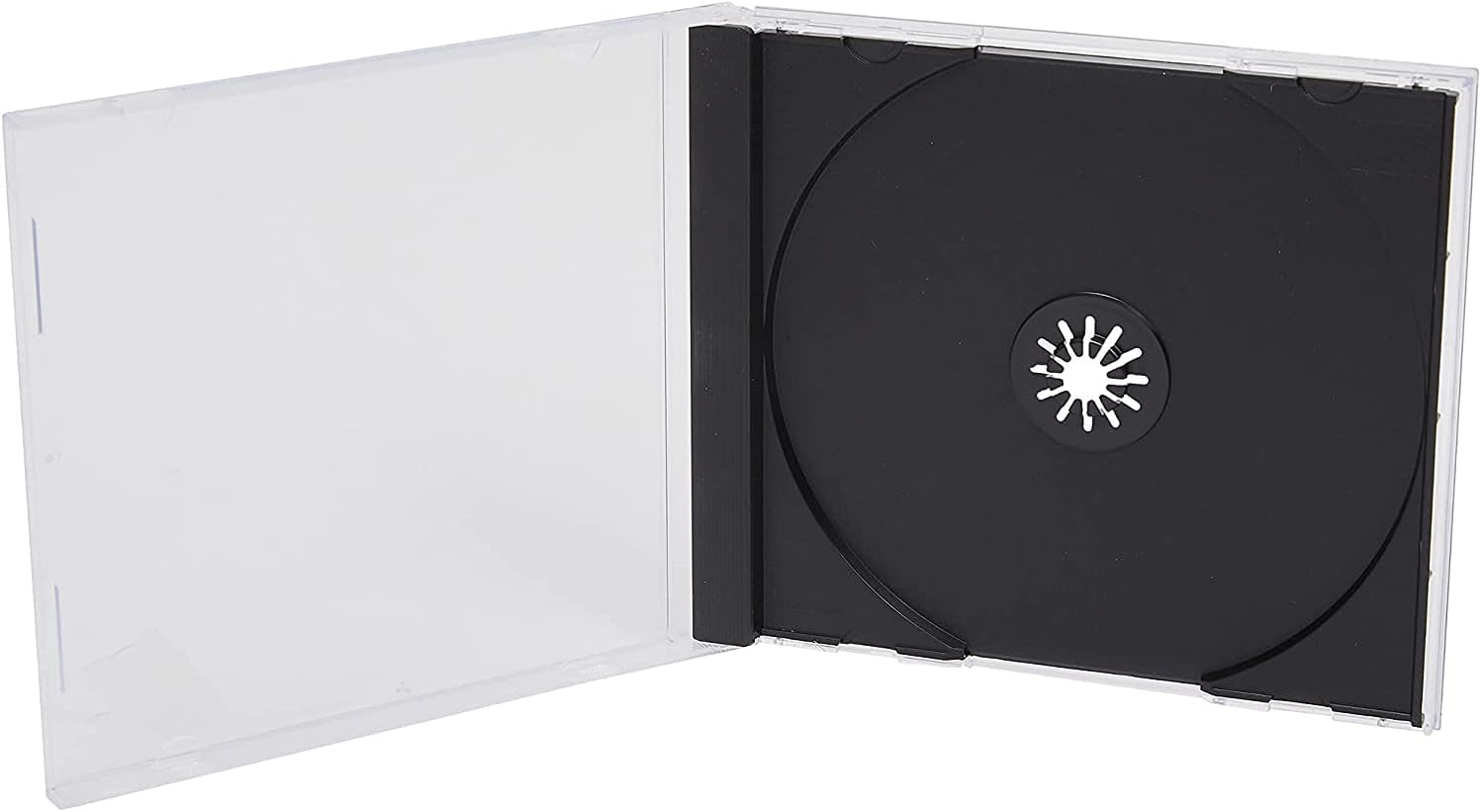 50 Single Standard 10mm CD Jewel Case With Black Tray