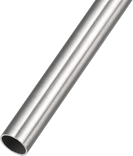 METALLIXITY Tubo de acero inoxidable 304 (0.472in de diámetro x 0.020in de profundidad x 11.811in de largo), tubo recto - para muebles del hogar,