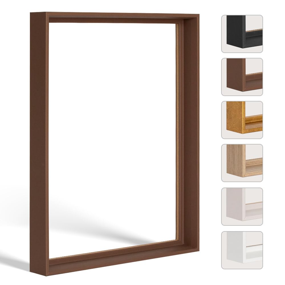 Bildershop-24 Flexi - Marco para juntas de sombra (50 x 60 cm), color marrón