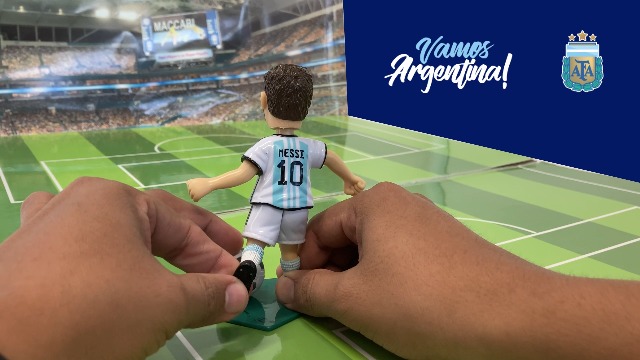 Lionel Messi action figure Argentina AFA football jersey 3 stars 1/6 figurine