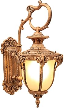 Outdoor Wall Lantern, Farmhouse Exterior Waterproof Wall Lights Fixture Wall Mounted Sconce with Glass, Anti-Rust Modern Porch Light Fixtures for Patio, Yard, Garage, Front Door