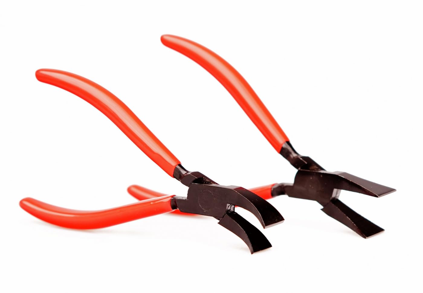 Set Mini Falzzange leicht gerade + 45°, eingelegt, PVC, 22/180 mm