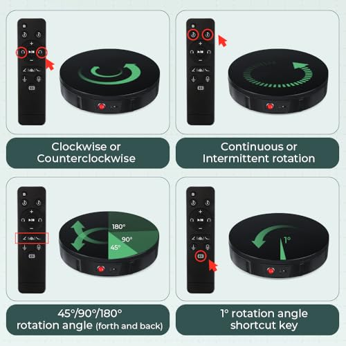 Platine tournante 360° avec télécommande 3m