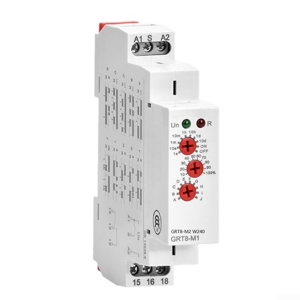 Industrie Timer für relais AC/DC 12-240V DIN-Schiene Industrie(GRT8-M2 W240)