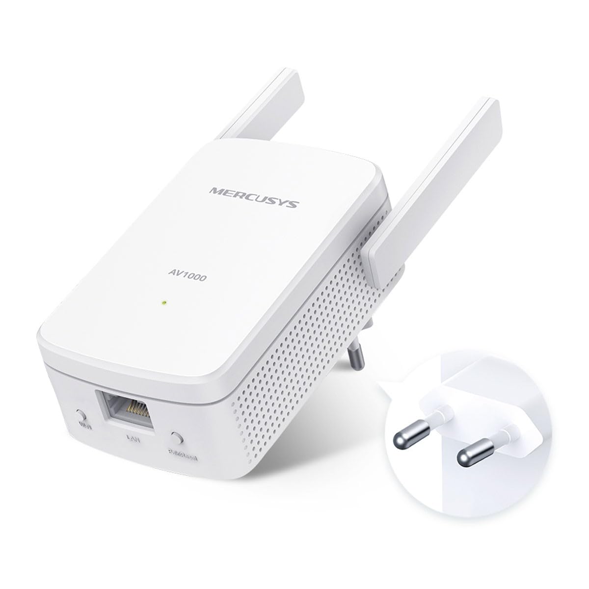 MERCUSYS MP510 KIT TP-Link CPL 1000 Mbps WLAN-Netzwerkadapter CPL, WiFi N300 Mbps, Homeplug AV2 1000 Mbps, CPL-Gehäuse, Plug-and-Play, Gigabit-Ethernet-Port, OneMesh, CPL Faser