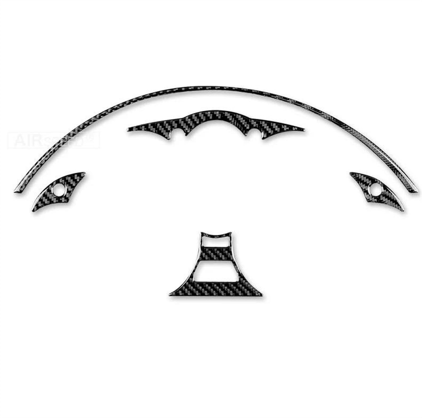 Piwine One Color Car Speedometer Frame Trim Sticker Carbon Fiber For Mazda Mx-5 Mx5 Miata 2009 2010 2011 2012 2013 2014 2015
