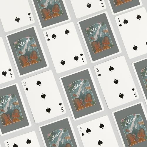 Lantern Press Maine, Embrace The Elements Baraja de Poker miniatura 4