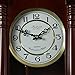 Bedford Clock Collection Classic Chiming Wall Clock with Swinging Pendulum in Cherry Oak Finish, 4.75