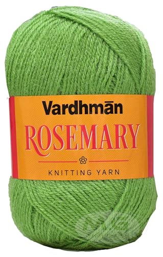 Image of M.G ENTERPRISE Rosemary Apple Green 100 GMS Wool Ball Hand Knitting Wool /Art Craft Soft Fingering Crochet Hook Yarn, Needle Knitting Yarn Thread Dyed-WP Art-FHI