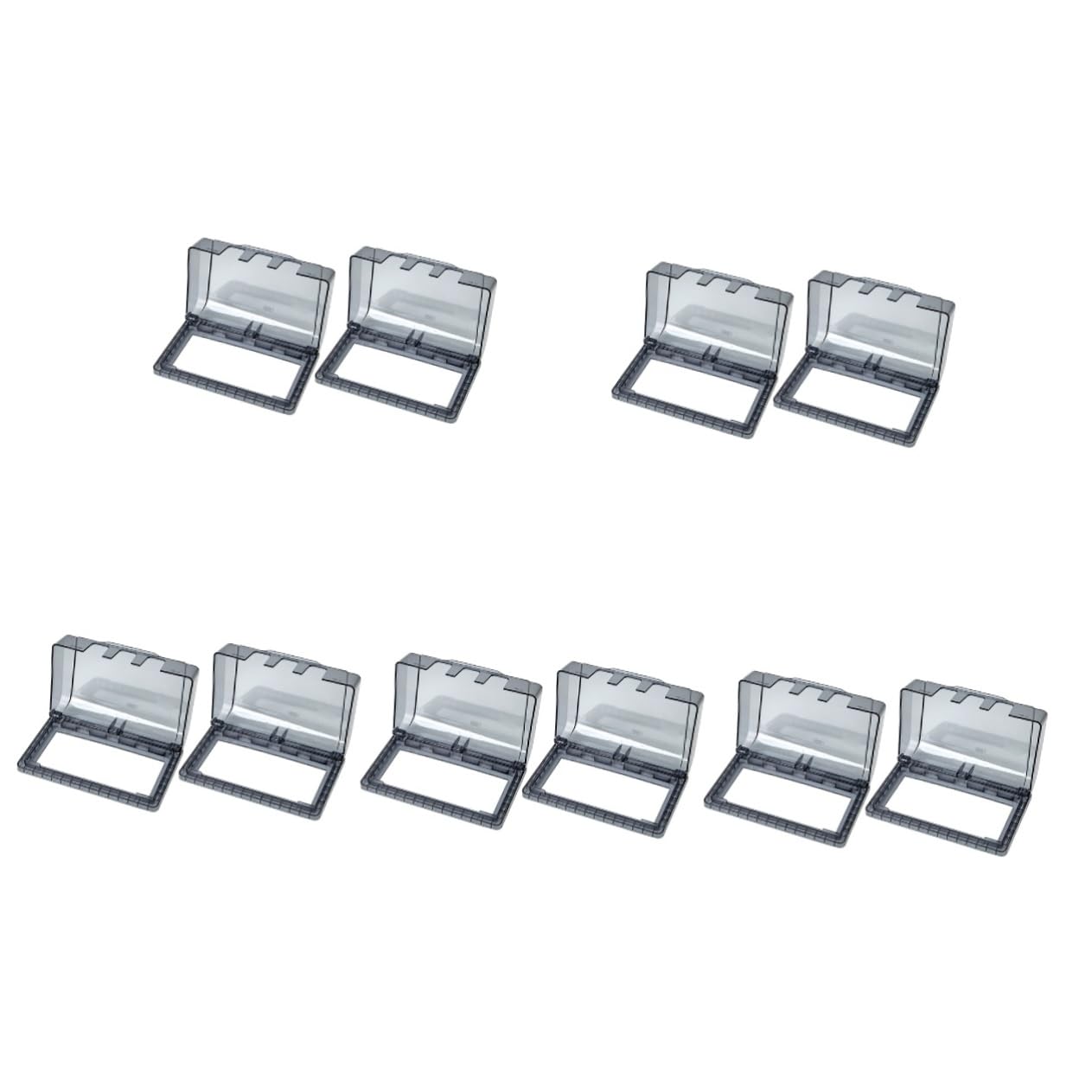 10piezas Caja Protectora De Enchufe Para Baño Cubierta De Para Húmedos Instalación Material Resistente