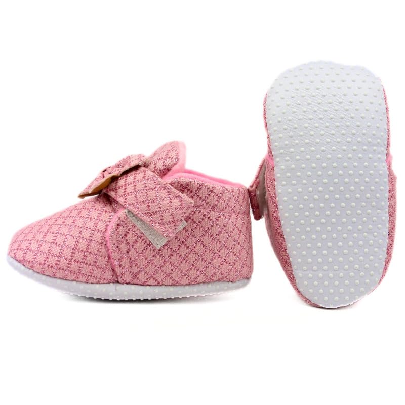 Neska Moda 6 To 12 Months Baby Girls Cotton Hook & Loop Shoes/Booties-BT2523 3 51uGd6aG4lL