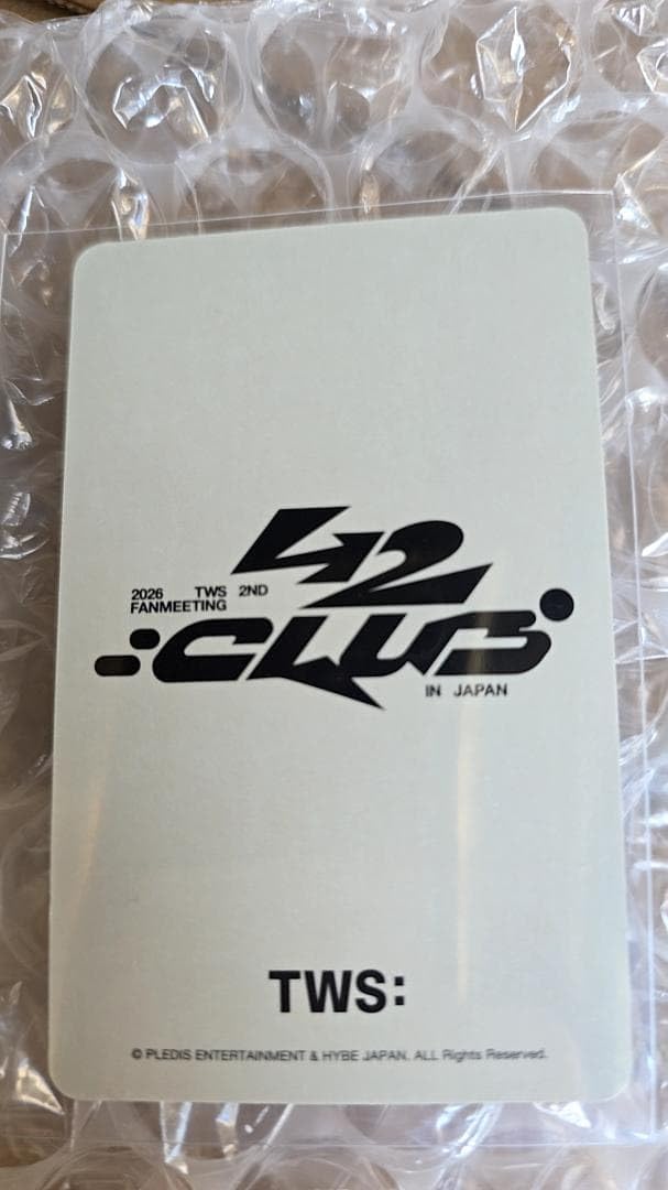 Amazon.co.jp: TWS シニュ 2026 2ND FANMEETING 42:CLUB JAPAN トレカ