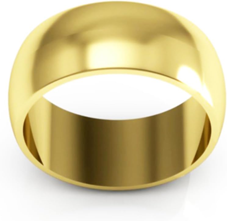 Solid Stainless Steel. Free Laser Engraving - 12 MM Stainless Steel Gold Plated Wedding Band Ring Unisex Design