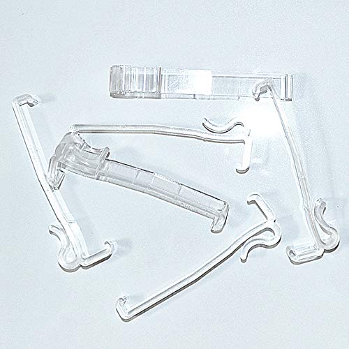 Valance Clips 6Pcs 3-1/4'' Window Blinds Hidden Clip Clear Plastic For Horizontal Blinds Valance Retainer Holder #TOP2