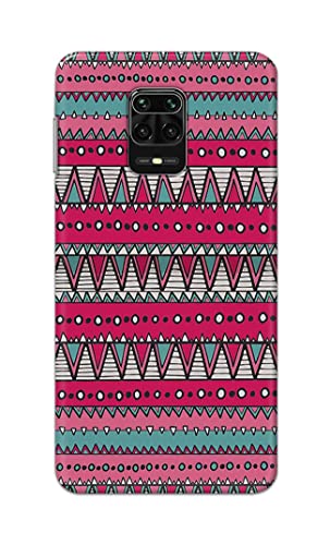 Image of Printed Hard Back Cover Case for Mi Redmi Note 10 Lite Back Cover (Geometric Vintage Pattern) -1803