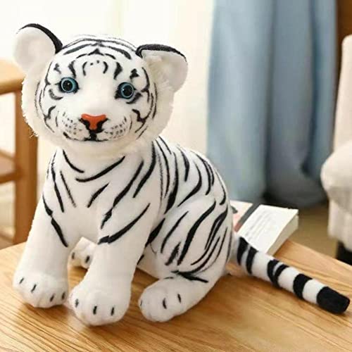 Image of Tickles Siberian White Tiger Soft Stuffed Plush Animal Toy for Kids Boys & Girls Birthday Gift (Color: White Size: 30 cm)