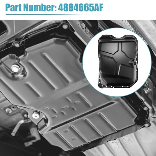 Cárter de aceite 4884665AF para Jeep Compass de hierro negro 3