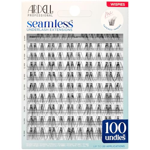 Ardell Seamless Underlash Extensions Wispies Wispy Lash Clusters Natural False Eyelashes Lash Extension DIY Cluster Eyelash Extensions 100 ct