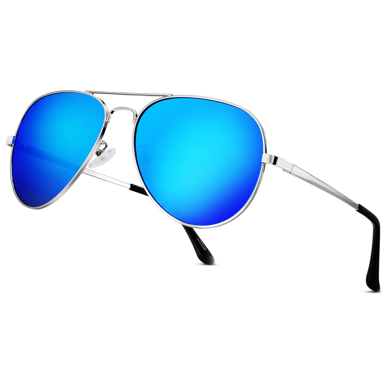 HENGOSEN Polarized Aviator Sunglasses for Men and Women, Premium Metal Frame, Police Sun glasses with UV 400 Protection