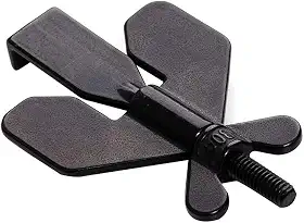 Brteyes Fechadura de porta portátil Segurança doméstica, trava de viagem para casa, hotel, escola, privacidade, Ouro ou Preto